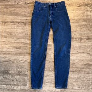 SPANX The Slim-X Super Skinny Jeans Size 27 Dark Wash Stretch Denim